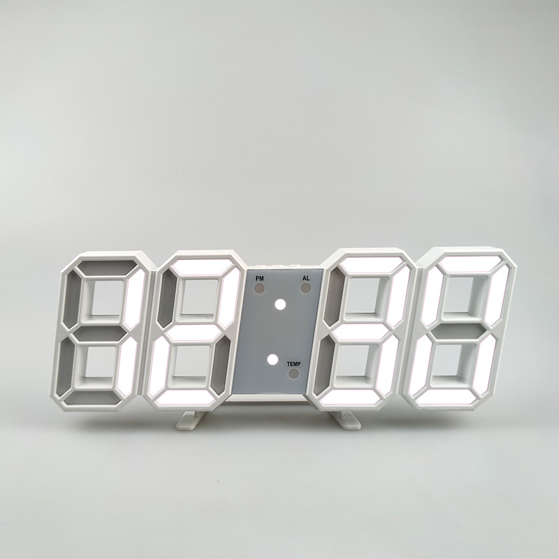 Led Desk Clock - 3D デジタル目覚まし時計 壁 LED 時計 デスク目覚まし時計