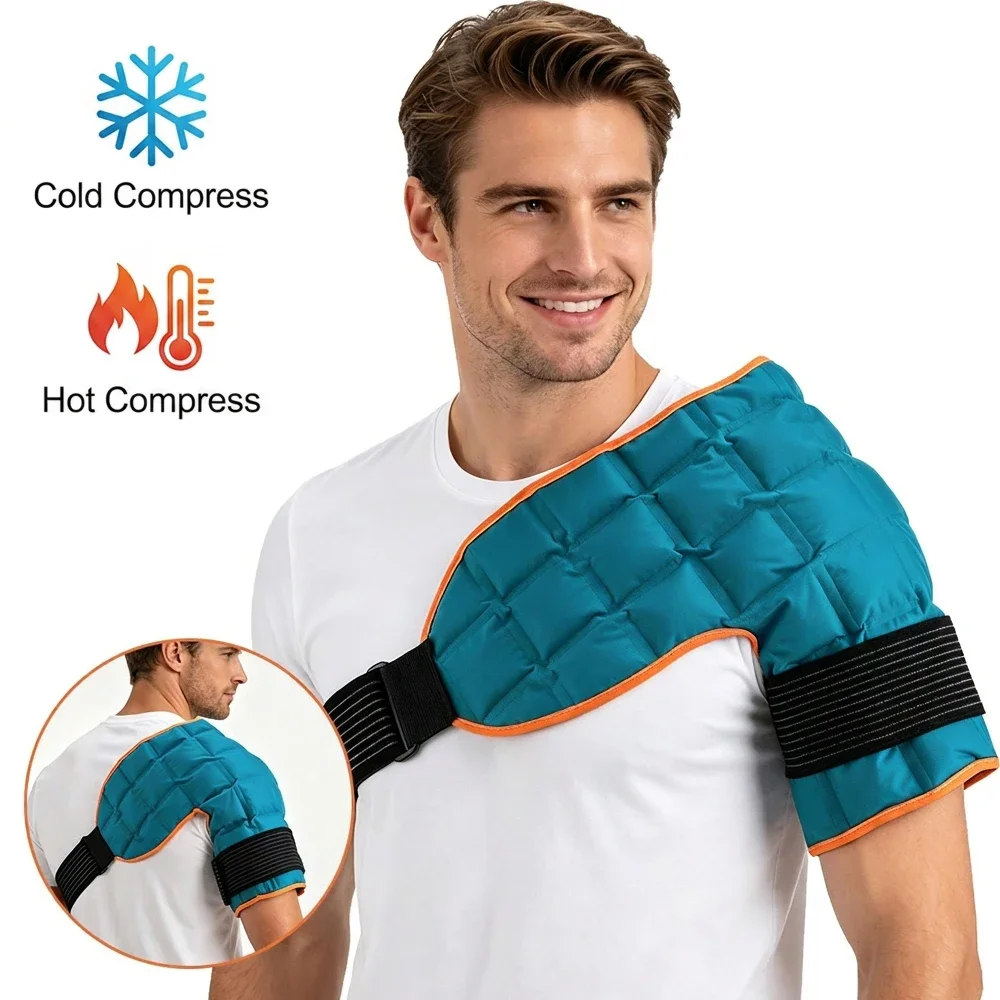 Anti Fatigue Mat - 再利用可能な大型アイスパック 冷温湿布 自己吸水性バックパッド 肩の筋肉の温かい緩和 スポーツリカバリー用