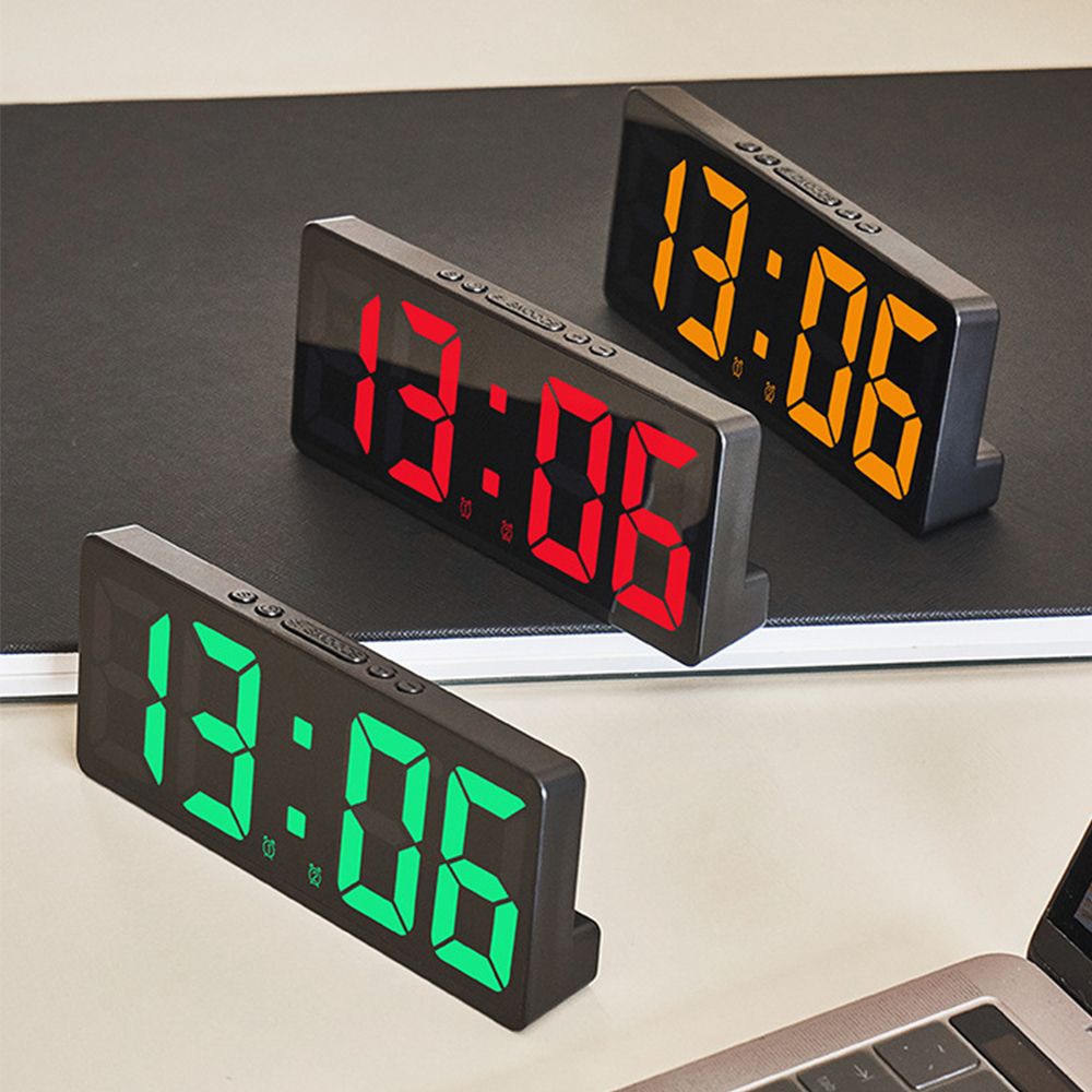 音声制御付きデジタル時計,アラーム付き時計,常夜モード,卓上 - Led Desk Clock のレビューと価格