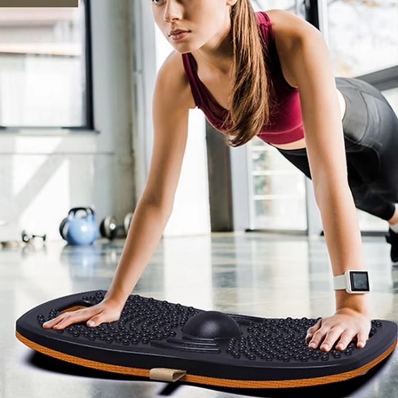 スタンディングデスクマット 抗疲労 木製 ウォブルバランスボ - Anti Fatigue Mat のレビューと価格