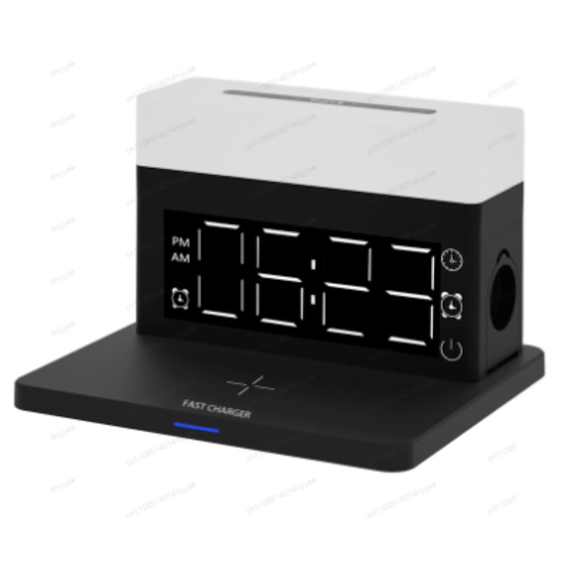 6-in-1 ワイヤレス充電デスクランプ - 15W LED - Led Desk Clock のレビューと価格