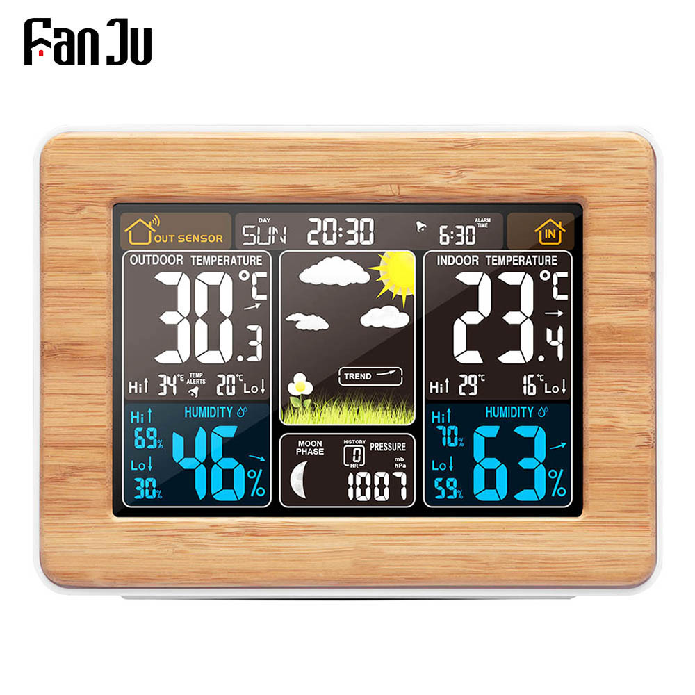 Fanju-デジタル目覚まし時計,電子デスクトップ時計,温度 - Led Desk Clock のレビューと価格