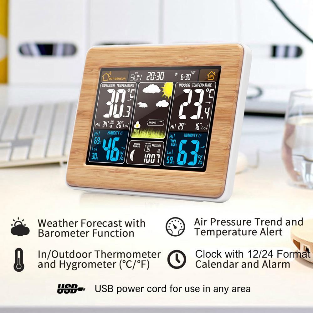 Fanju-デジタル目覚まし時計,電子デスクトップ時計,温度 - Led Desk Clock のレビューと価格