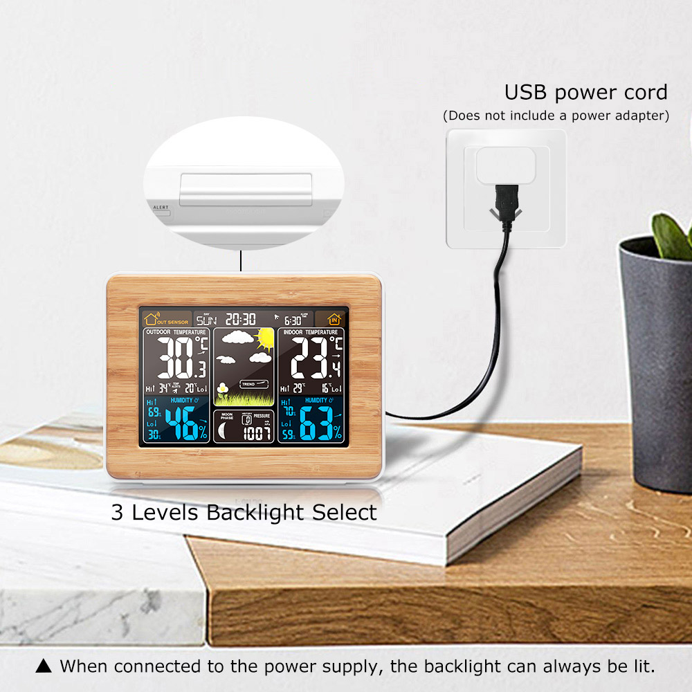 Fanju-デジタル目覚まし時計,電子デスクトップ時計,温度 - Led Desk Clock のレビューと価格