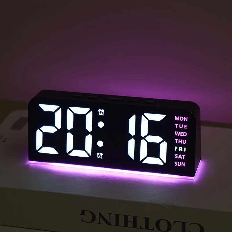 デジタル LED 目覚まし時計 デスクトップ置き時計 ナイト - Led Desk Clock のレビューと価格
