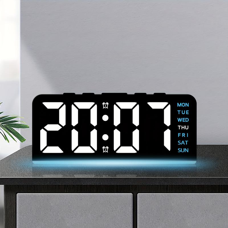 デジタル LED 目覚まし時計 デスクトップ置き時計 ナイト - Led Desk Clock のレビューと価格