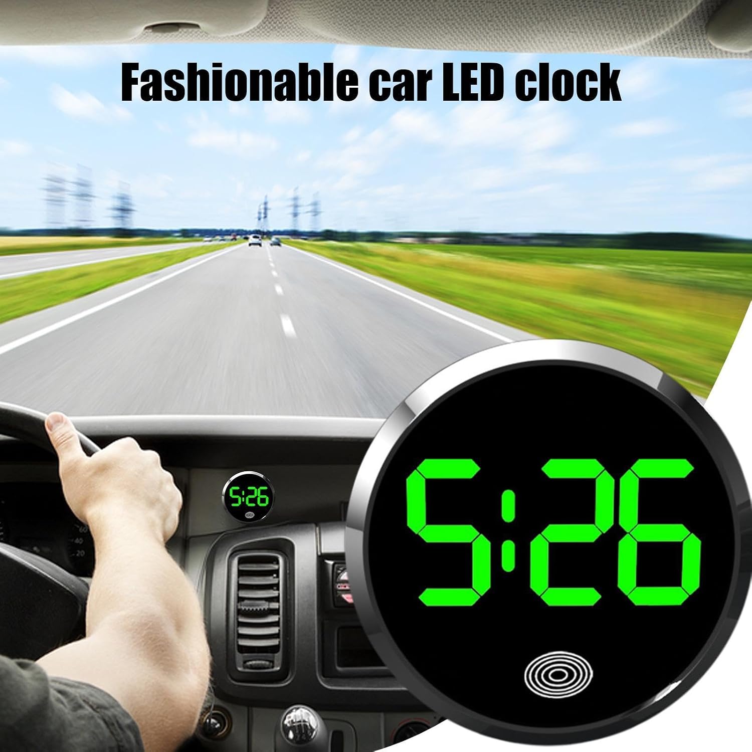 ユニバーサルカーダッシュボードデジタル時計 ファッショナブル - Led Desk Clock のレビューと価格